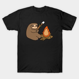 Sloth With Campfire T-Shirt